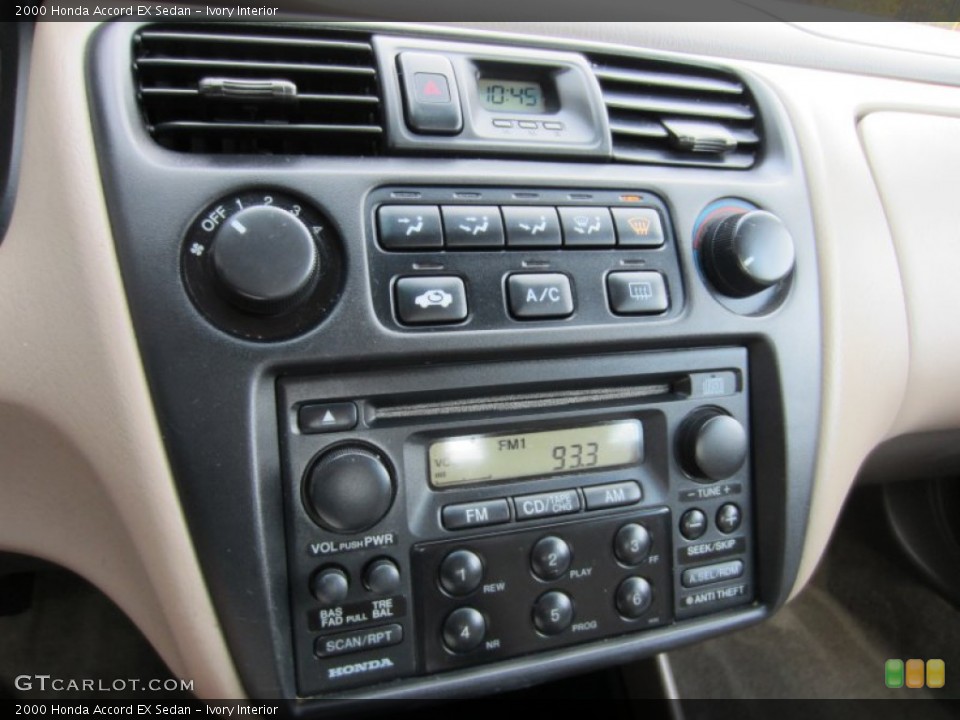 Ivory Interior Controls for the 2000 Honda Accord EX Sedan #55203630