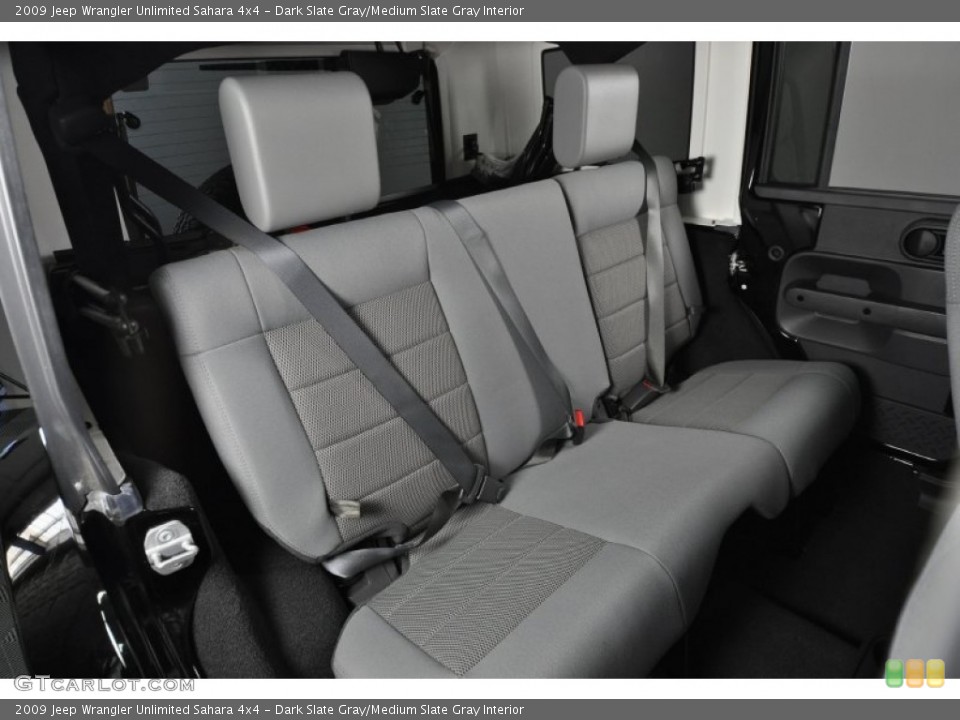 Dark Slate Gray/Medium Slate Gray Interior Photo for the 2009 Jeep Wrangler Unlimited Sahara 4x4 #55204098