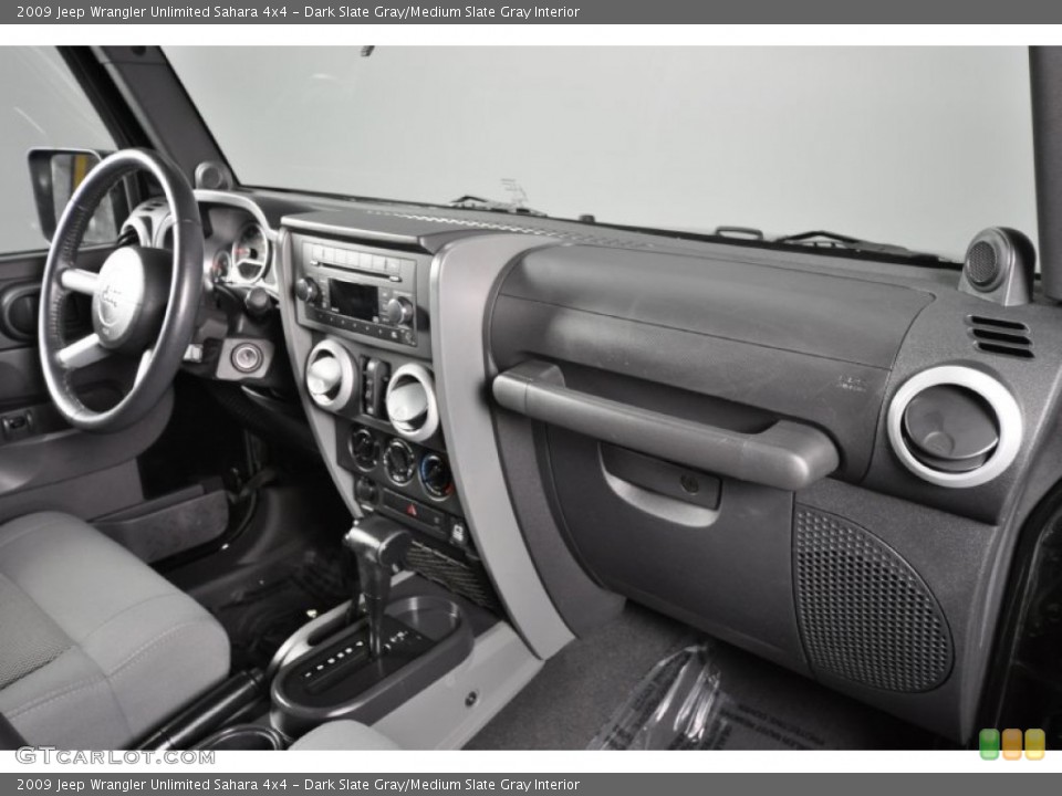 Dark Slate Gray/Medium Slate Gray Interior Dashboard for the 2009 Jeep Wrangler Unlimited Sahara 4x4 #55204116