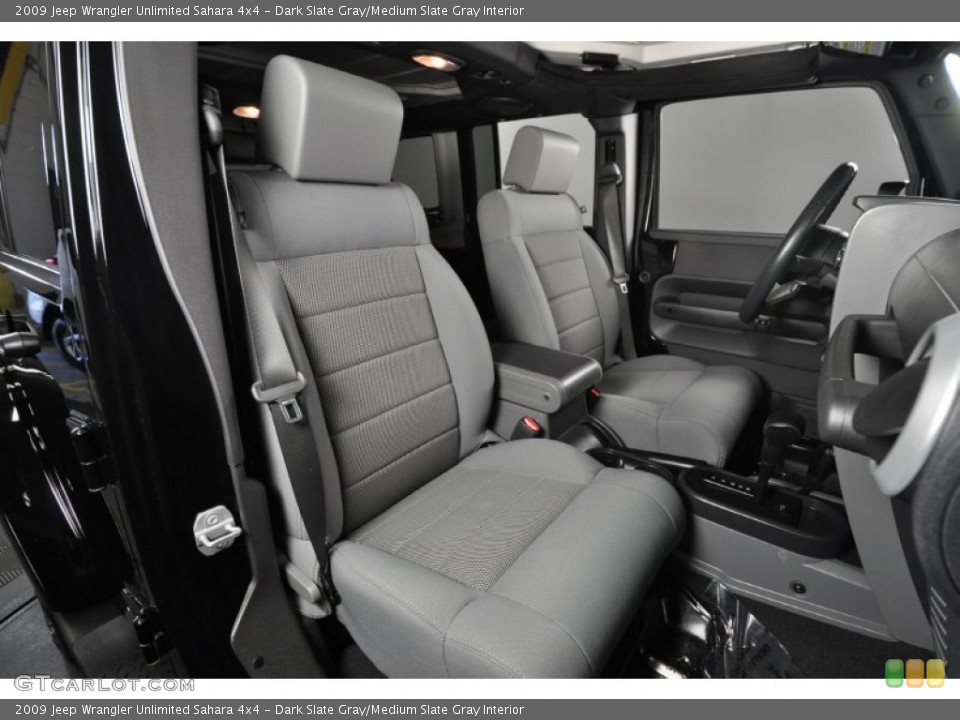 Dark Slate Gray/Medium Slate Gray Interior Photo for the 2009 Jeep Wrangler Unlimited Sahara 4x4 #55204126