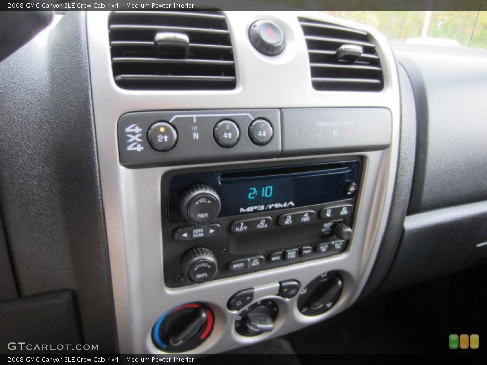 Medium Pewter Interior Controls for the 2008 GMC Canyon SLE Crew Cab 4x4 #55205058