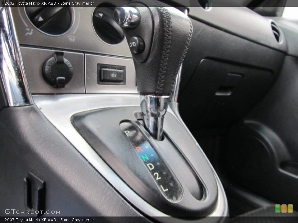 Stone Gray Interior Transmission for the 2003 Toyota Matrix XR AWD #55205175