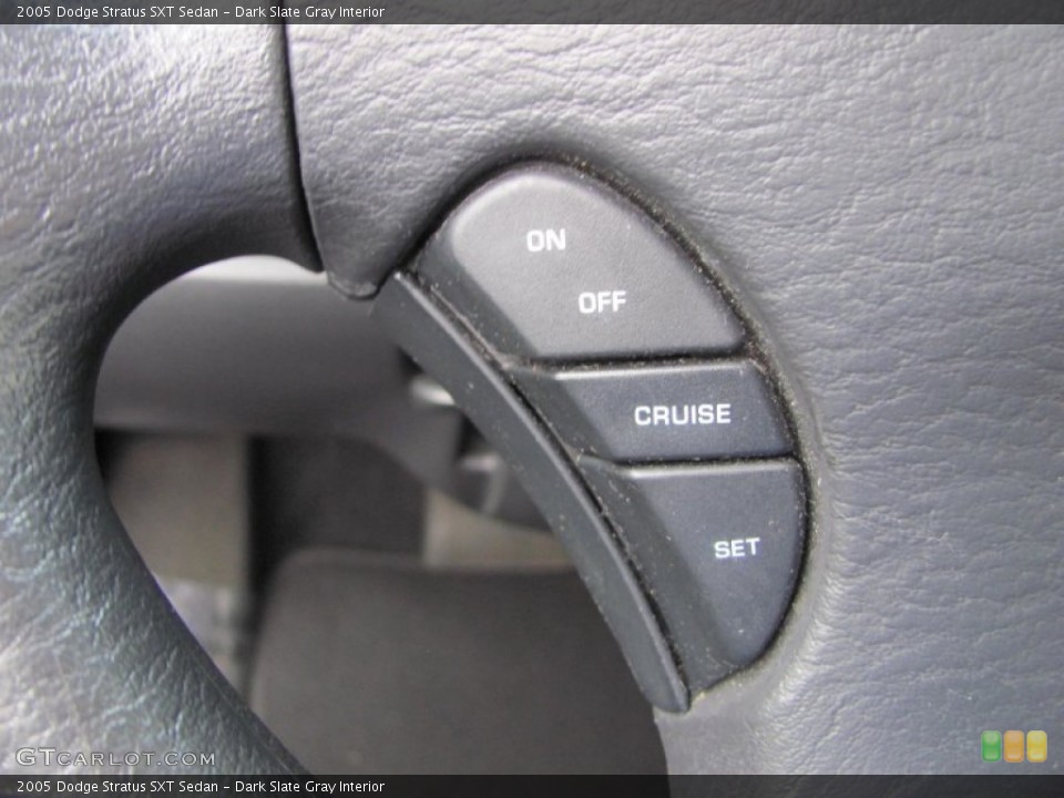 Dark Slate Gray Interior Controls for the 2005 Dodge Stratus SXT Sedan #55206939
