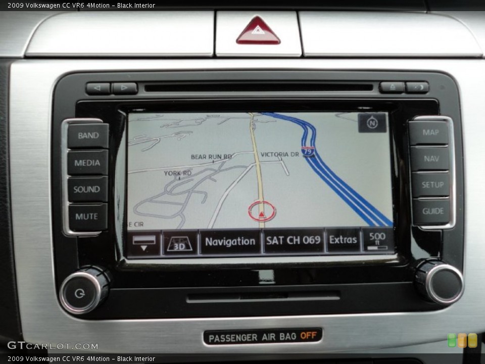 Black Interior Navigation for the 2009 Volkswagen CC VR6 4Motion #55207920