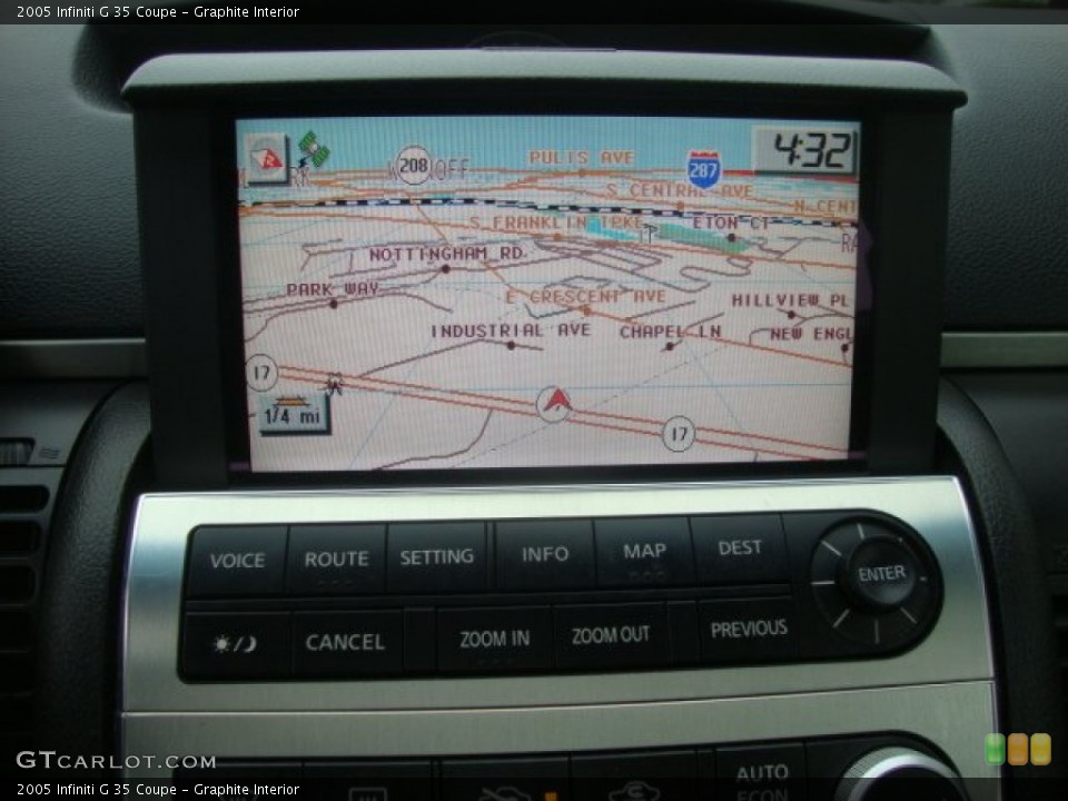 Graphite Interior Navigation for the 2005 Infiniti G 35 Coupe #55208421