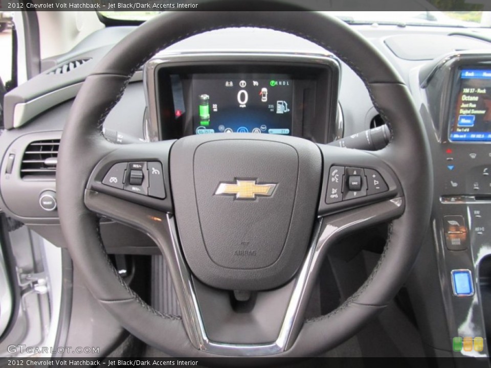 Jet Black/Dark Accents Interior Steering Wheel for the 2012 Chevrolet Volt Hatchback #55208771