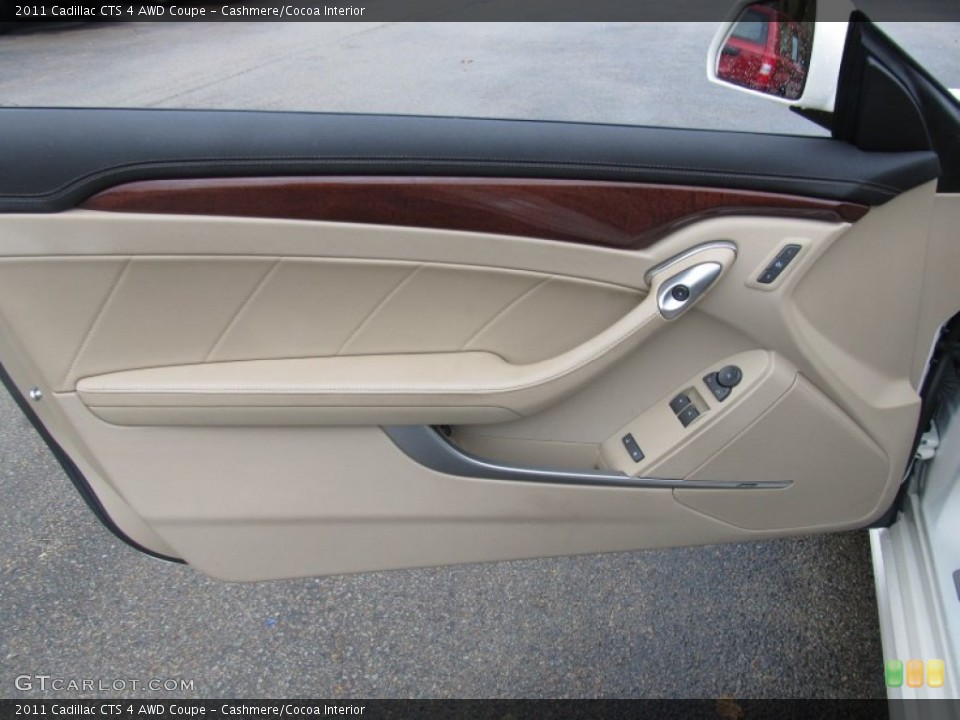 Cashmere/Cocoa Interior Door Panel for the 2011 Cadillac CTS 4 AWD Coupe #55208891