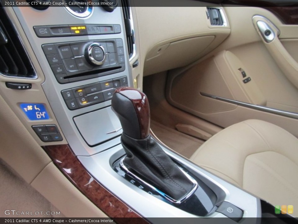 Cashmere/Cocoa Interior Transmission for the 2011 Cadillac CTS 4 AWD Coupe #55208946
