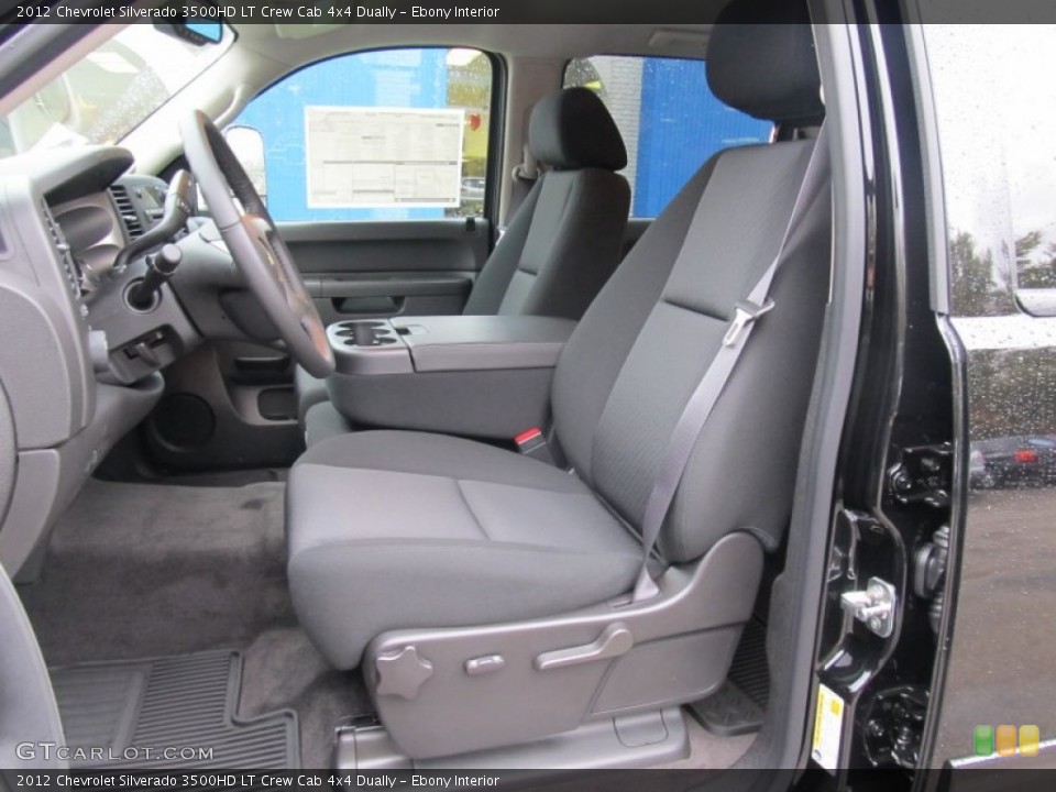 Ebony Interior Photo for the 2012 Chevrolet Silverado 3500HD LT Crew Cab 4x4 Dually #55209272