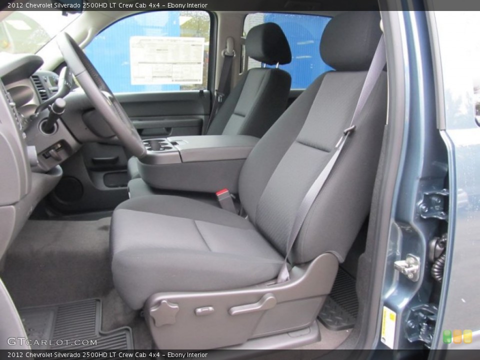 Ebony Interior Photo for the 2012 Chevrolet Silverado 2500HD LT Crew Cab 4x4 #55209520