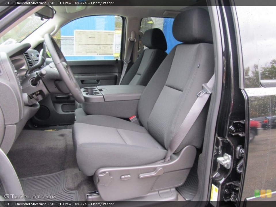 Ebony Interior Photo for the 2012 Chevrolet Silverado 1500 LT Crew Cab 4x4 #55209781