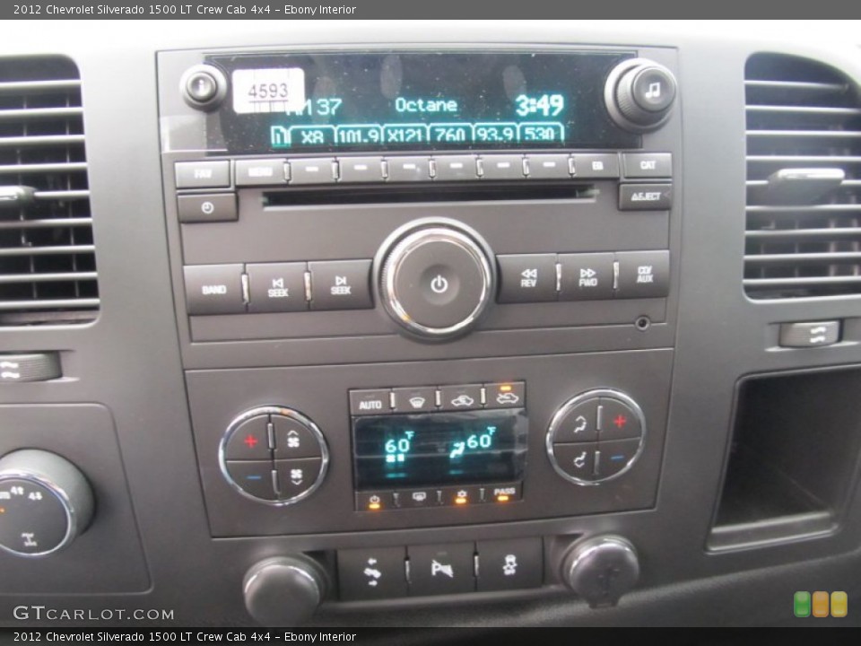 Ebony Interior Controls for the 2012 Chevrolet Silverado 1500 LT Crew Cab 4x4 #55209808