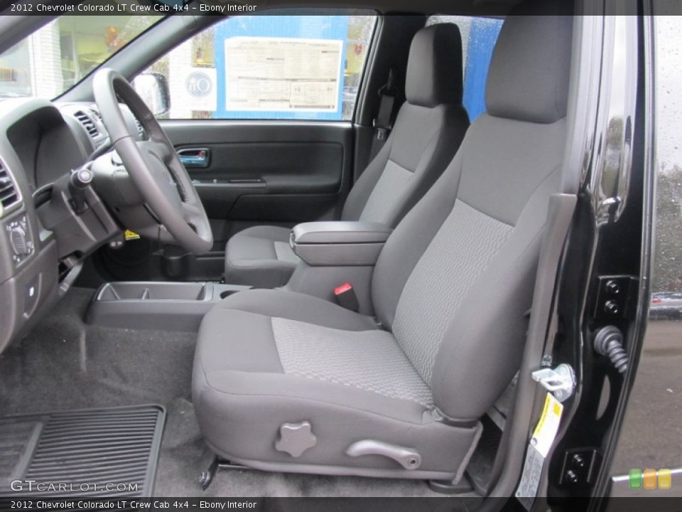 Ebony Interior Photo for the 2012 Chevrolet Colorado LT Crew Cab 4x4 #55209905