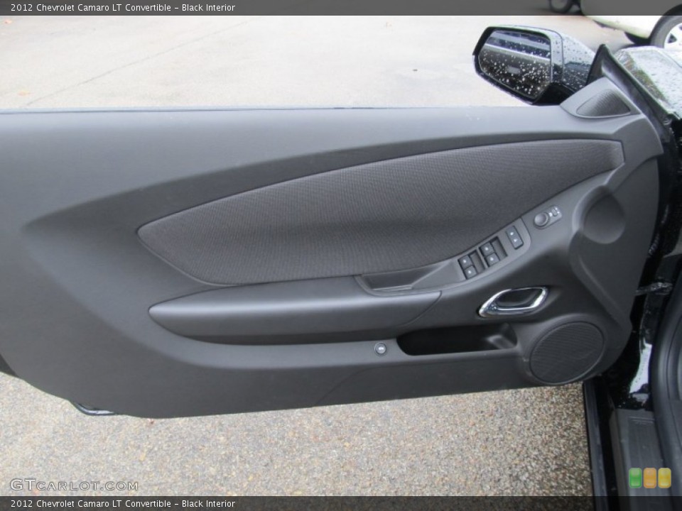 Black Interior Door Panel for the 2012 Chevrolet Camaro LT Convertible #55211107
