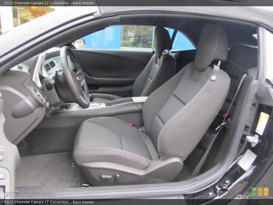 Black Interior Photo for the 2012 Chevrolet Camaro LT Convertible #55211116