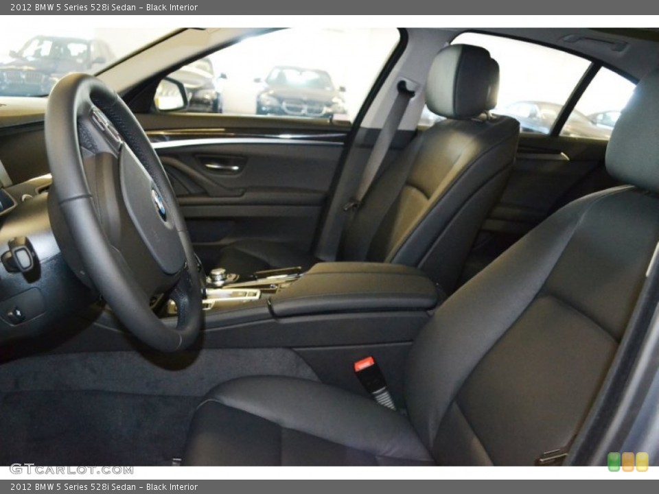 Black Interior Photo for the 2012 BMW 5 Series 528i Sedan #55212092