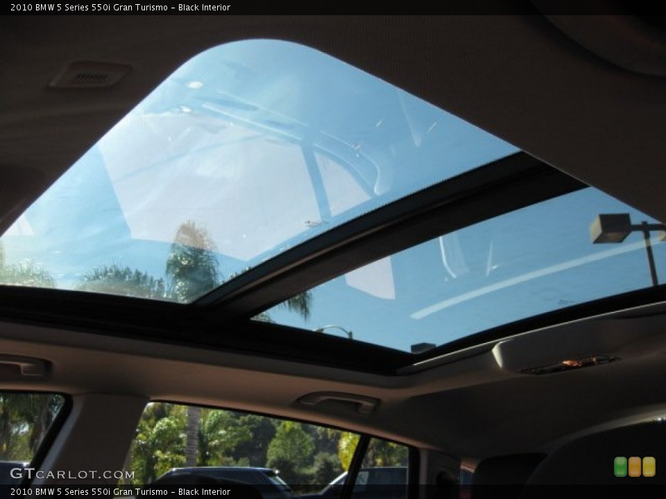 Black Interior Sunroof for the 2010 BMW 5 Series 550i Gran Turismo #55212973