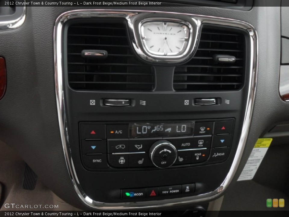 Dark Frost Beige/Medium Frost Beige Interior Controls for the 2012 Chrysler Town & Country Touring - L #55215605