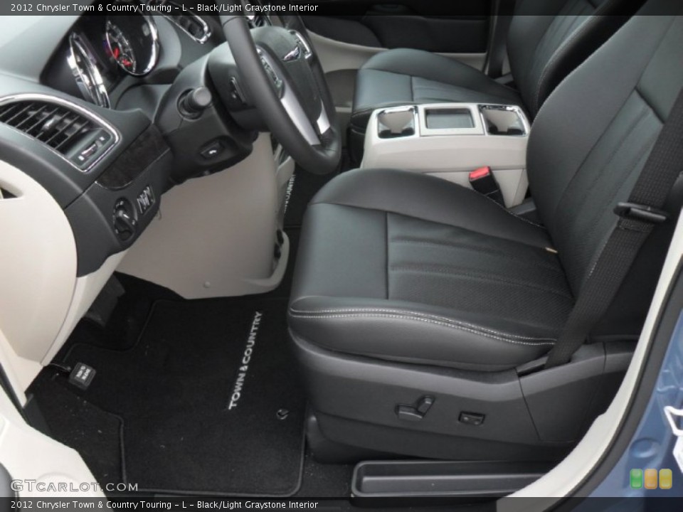 Black/Light Graystone Interior Photo for the 2012 Chrysler Town & Country Touring - L #55215821