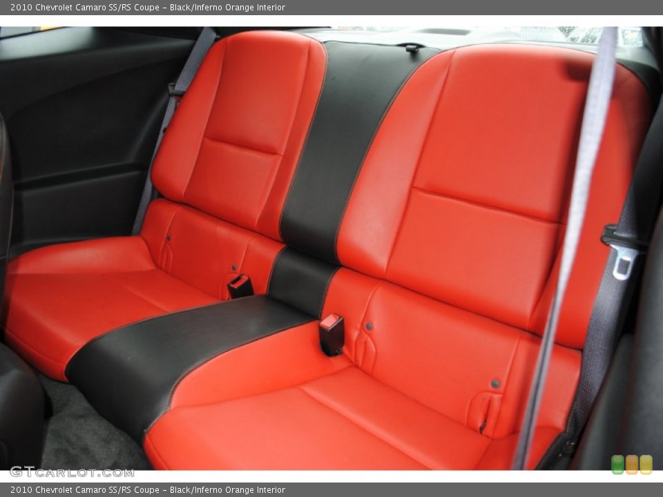 Black/Inferno Orange Interior Photo for the 2010 Chevrolet Camaro SS/RS Coupe #55217443