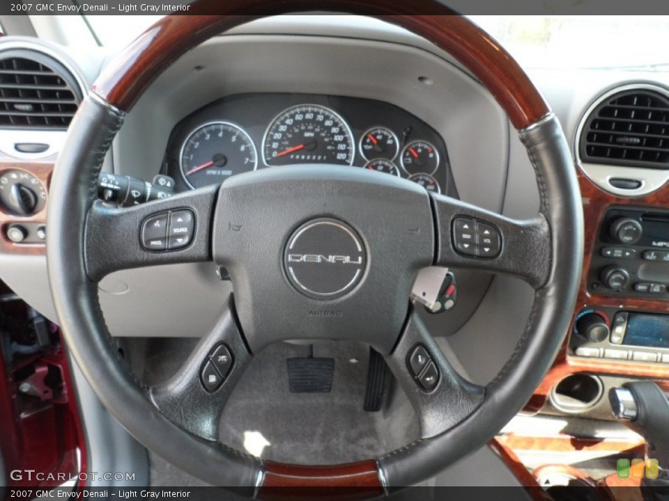 Light Gray Interior Steering Wheel for the 2007 GMC Envoy Denali #55217832