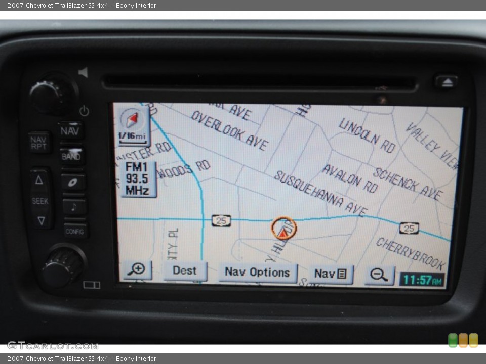 Ebony Interior Navigation for the 2007 Chevrolet TrailBlazer SS 4x4 #55218499