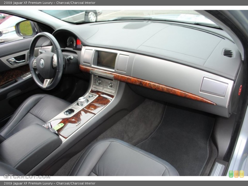 Charcoal/Charcoal Interior Dashboard for the 2009 Jaguar XF Premium Luxury #55218892