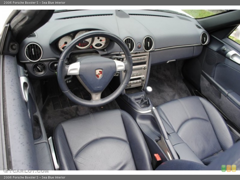 Sea Blue 2006 Porsche Boxster Interiors