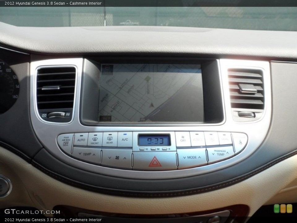 Cashmere Interior Controls for the 2012 Hyundai Genesis 3.8 Sedan #55220708