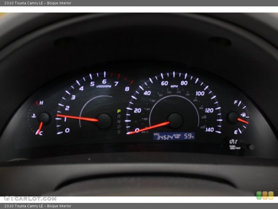 Bisque Interior Gauges for the 2010 Toyota Camry LE #55220762