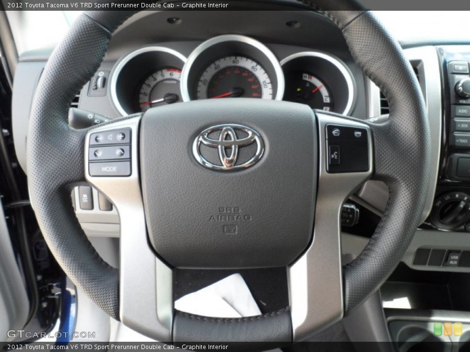 Graphite Interior Steering Wheel for the 2012 Toyota Tacoma V6 TRD Sport Prerunner Double Cab #55221079