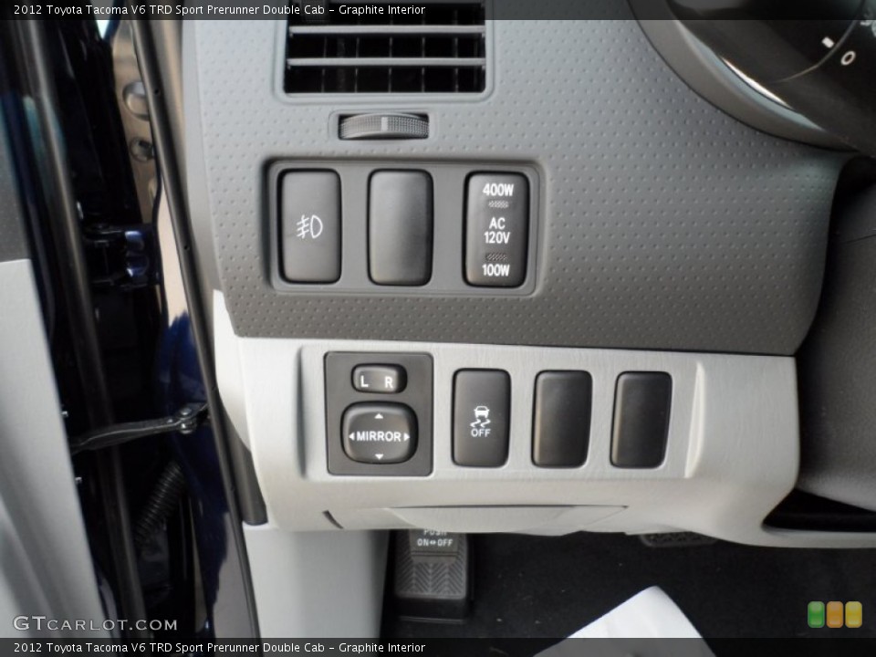 Graphite Interior Controls for the 2012 Toyota Tacoma V6 TRD Sport Prerunner Double Cab #55221103