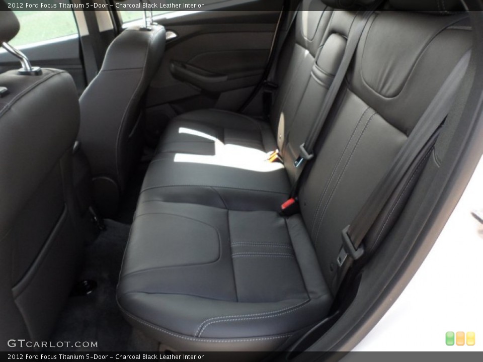 Charcoal Black Leather Interior Photo for the 2012 Ford Focus Titanium 5-Door #55221298