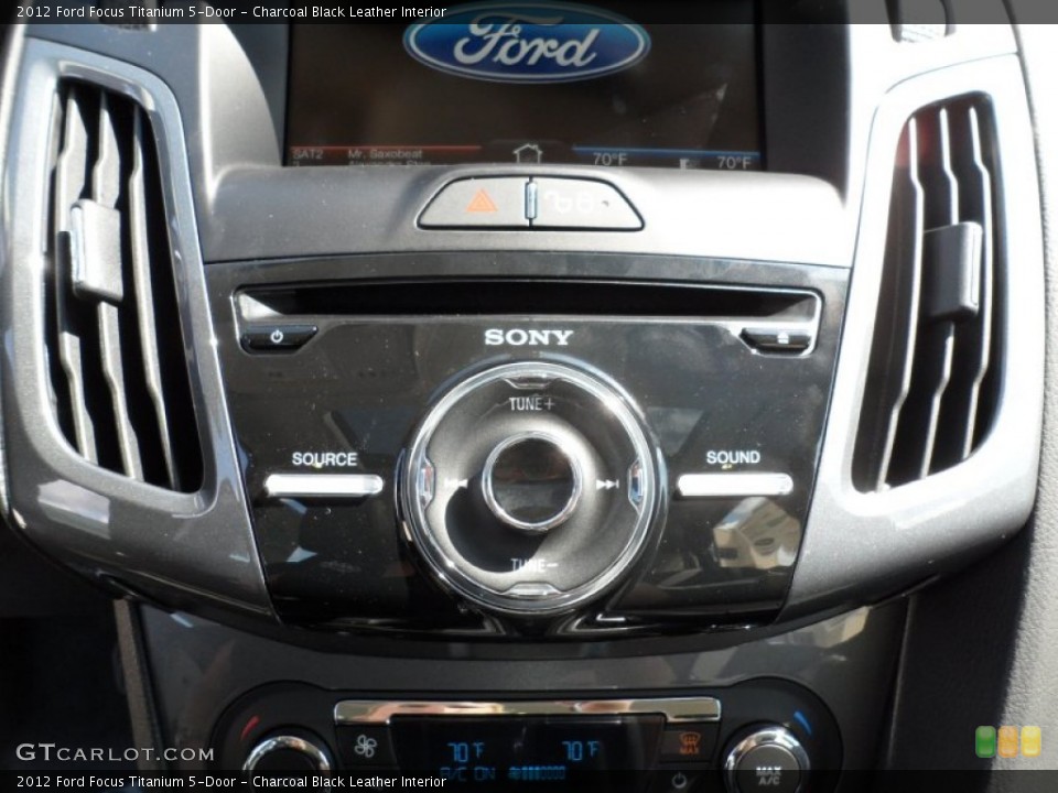 Charcoal Black Leather Interior Controls for the 2012 Ford Focus Titanium 5-Door #55221382