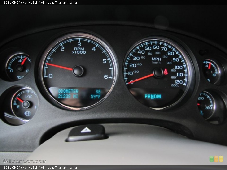 Light Titanium Interior Gauges for the 2011 GMC Yukon XL SLT 4x4 #55222693