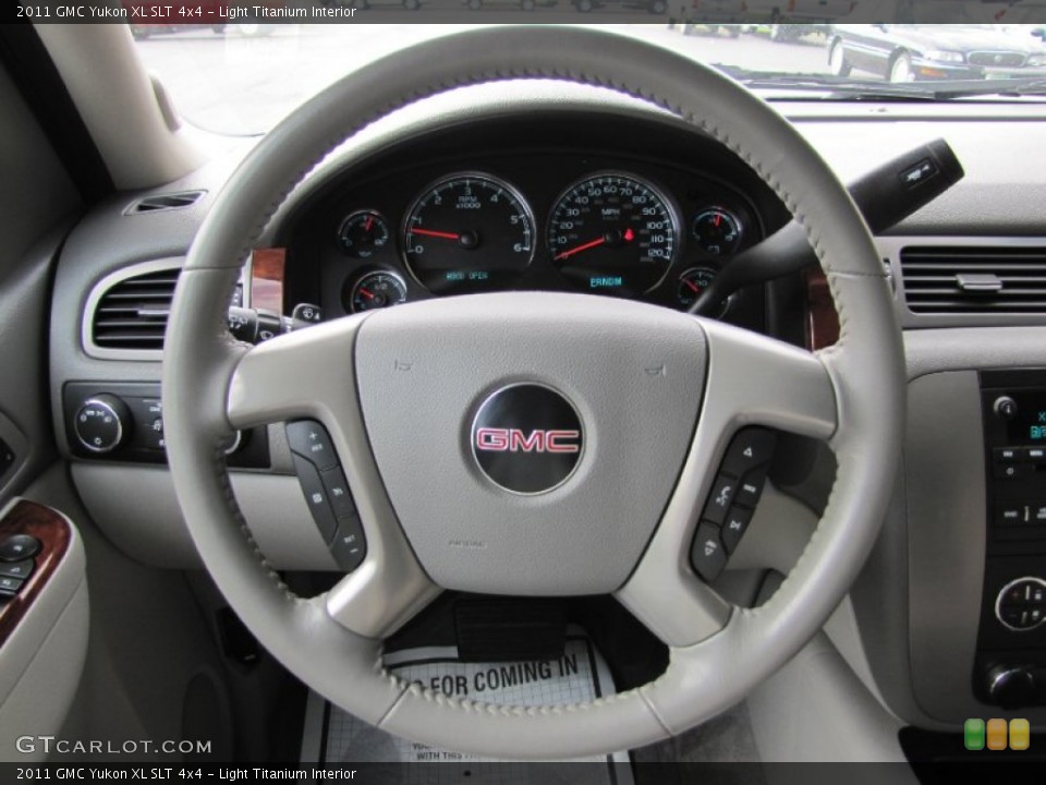 Light Titanium Interior Steering Wheel for the 2011 GMC Yukon XL SLT 4x4 #55222702