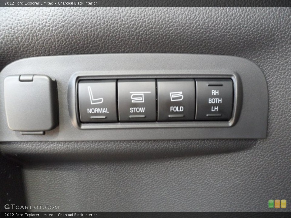 Charcoal Black Interior Controls for the 2012 Ford Explorer Limited #55223020