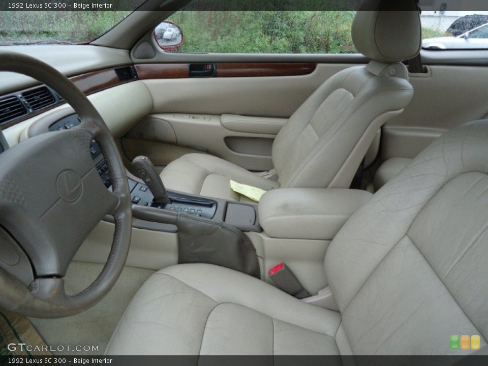 Beige Interior Photo for the 1992 Lexus SC 300 #55223248