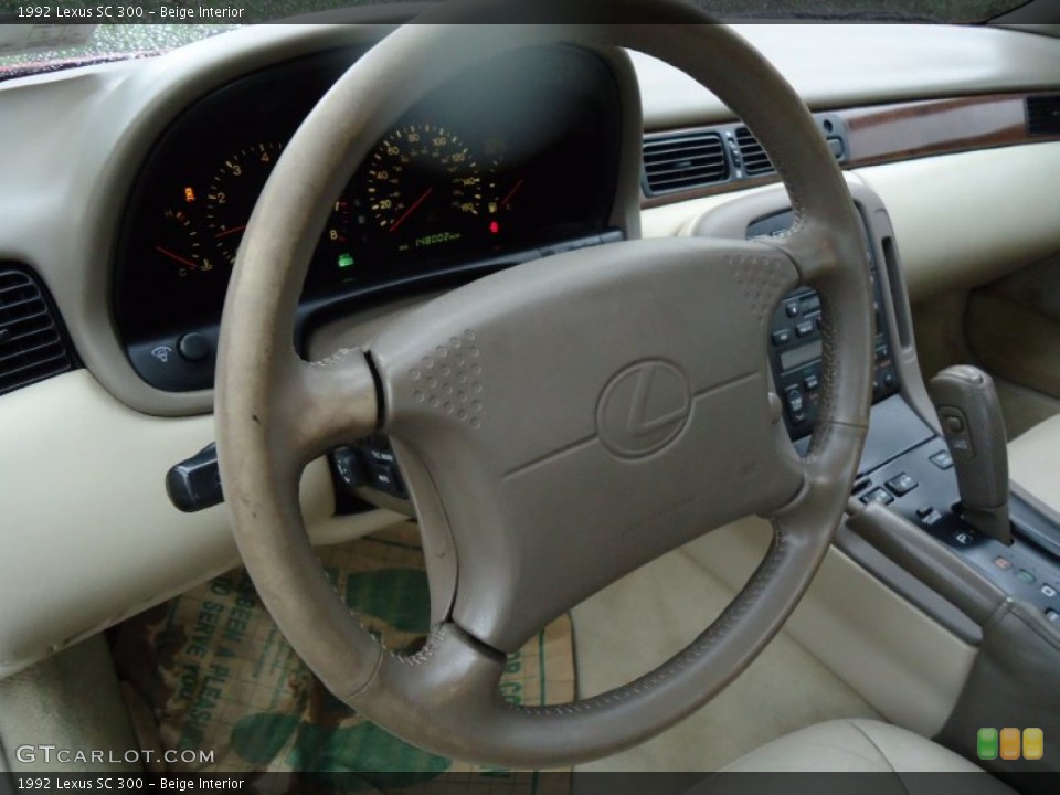 Beige Interior Steering Wheel for the 1992 Lexus SC 300 #55223266