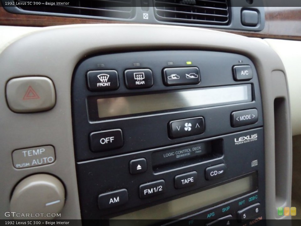 Beige Interior Controls for the 1992 Lexus SC 300 #55223479