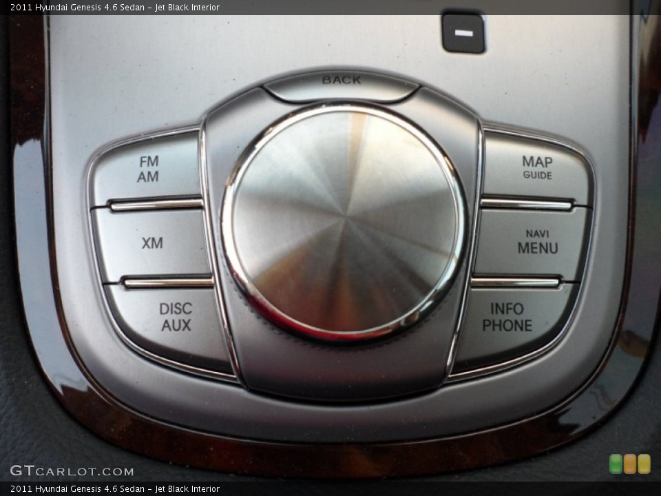 Jet Black Interior Controls for the 2011 Hyundai Genesis 4.6 Sedan #55225510