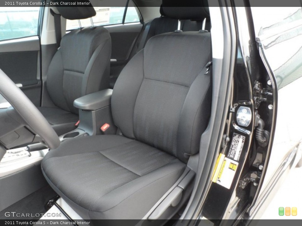 Dark Charcoal Interior Photo for the 2011 Toyota Corolla S #55228150
