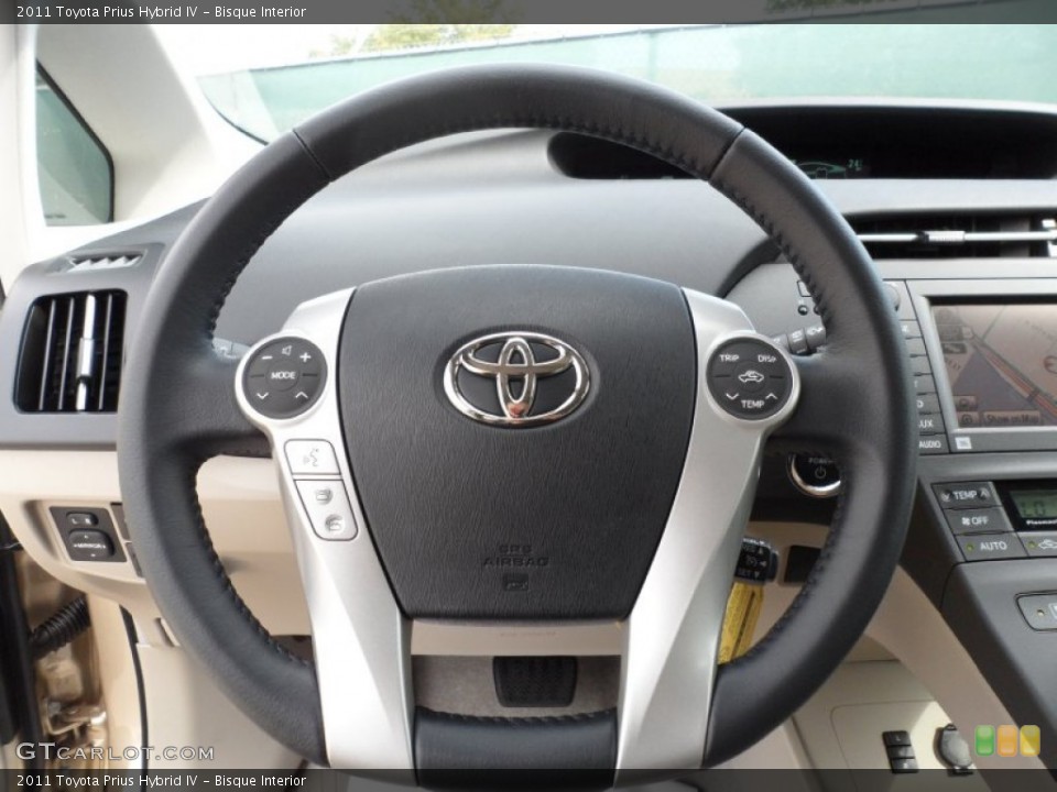 Bisque Interior Steering Wheel for the 2011 Toyota Prius Hybrid IV #55228570