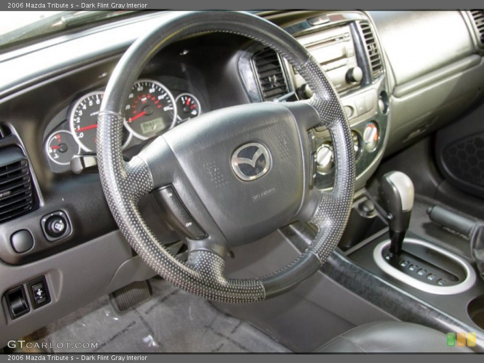 Dark Flint Gray Interior Steering Wheel for the 2006 Mazda Tribute s #55230103