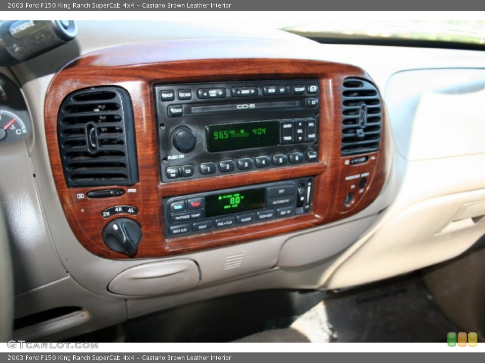 Castano Brown Leather Interior Controls for the 2003 Ford F150 King Ranch SuperCab 4x4 #55231951