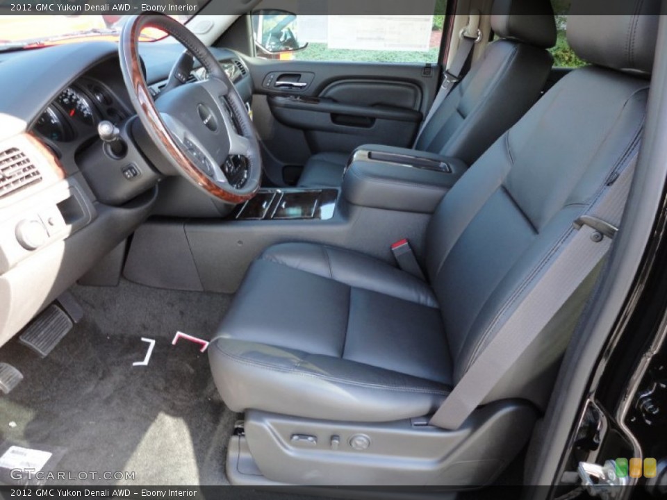 Ebony Interior Photo for the 2012 GMC Yukon Denali AWD #55233502