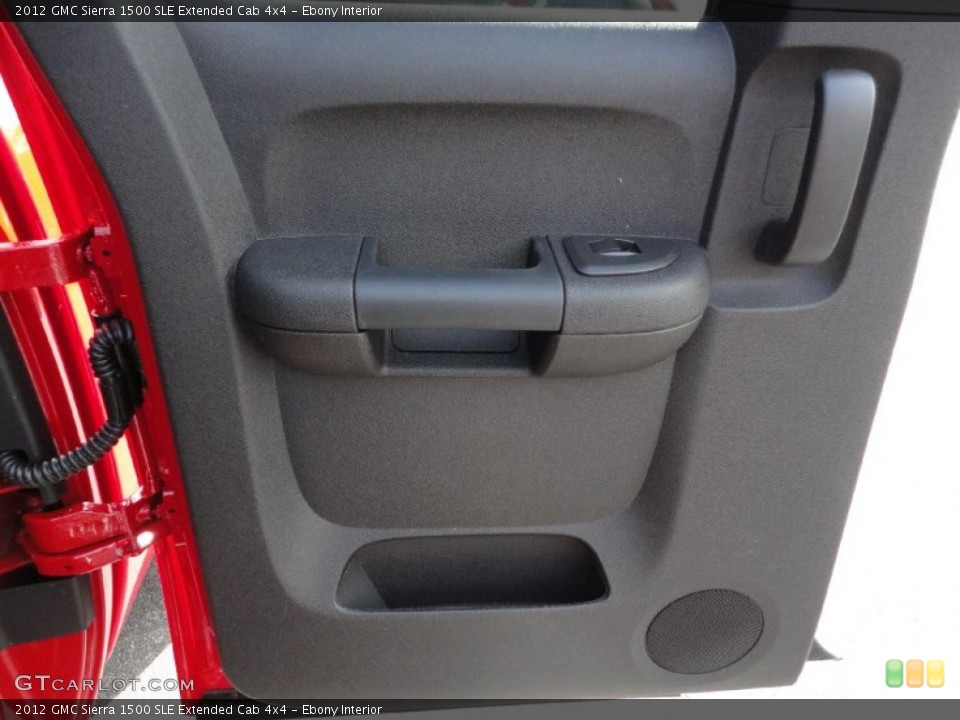 Ebony Interior Door Panel for the 2012 GMC Sierra 1500 SLE Extended Cab 4x4 #55233817