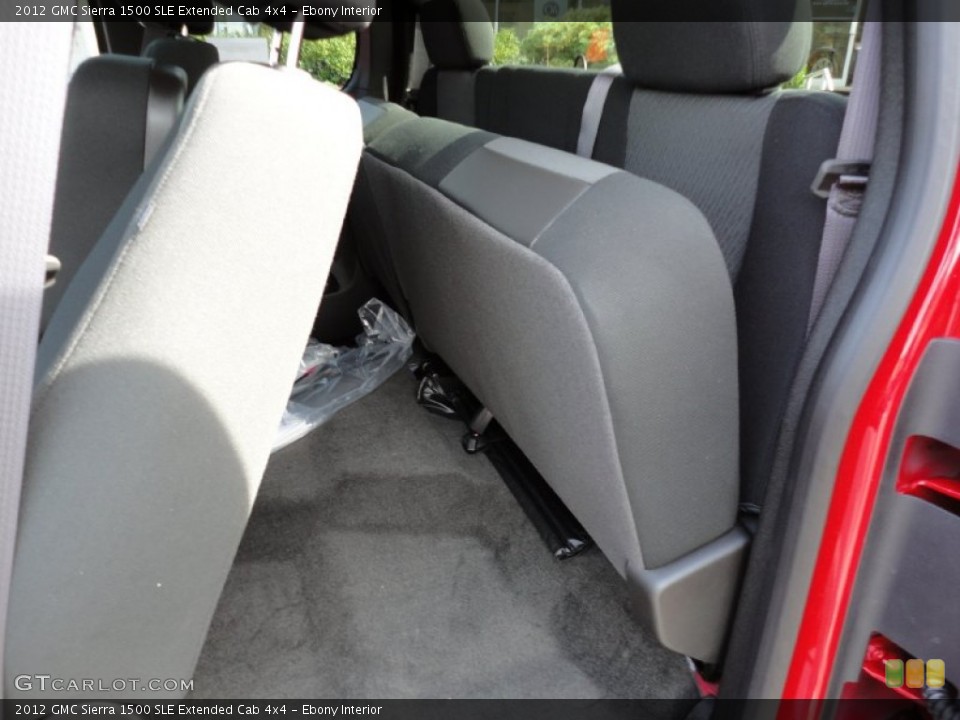 Ebony Interior Photo for the 2012 GMC Sierra 1500 SLE Extended Cab 4x4 #55233820