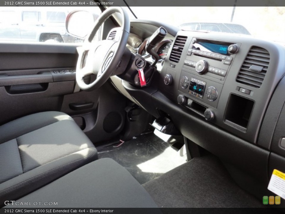Ebony Interior Dashboard for the 2012 GMC Sierra 1500 SLE Extended Cab 4x4 #55233826
