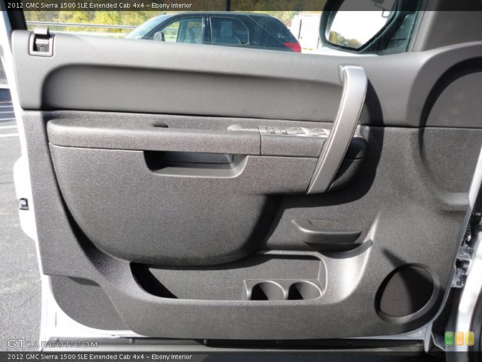 Ebony Interior Door Panel for the 2012 GMC Sierra 1500 SLE Extended Cab 4x4 #55233934